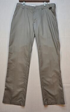 Tattoo Golf Performance Men's Pants 34x32 Khaki Tan Skull & Clubs Embroidered
